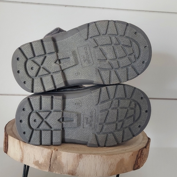 bebe Girls Winter Micro Suede Boots with Rhinestone Embellished Logo & Bow - Picture 6 of 6